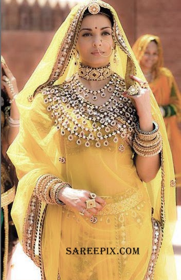 Aishwarya rai traditional lehenga pics from Jodha Akbar